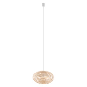 Lampa wisząca Rattan S naturalne drewno 1 pkt E27 - Nowodvorski