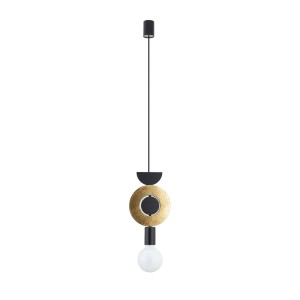 Lampa wisząca Drops Wood F złoty 1 pkt E27 - Nowodvorski