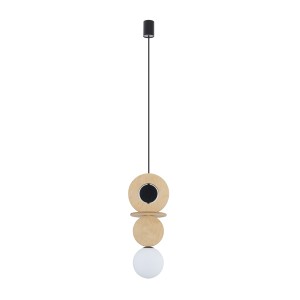 Lampa wisząca Drops Wood A naturalne drewno 1 pkt G9 - Nowodvorski