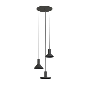Lampa wisząca Hermanos czarny 3 pkt GU10 R50 - Nowodvorski