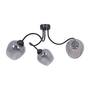 Lampa sufitowa SARA K-5195 Grafitowy, czarny 3 źr., E27, 15W LED - Kaja