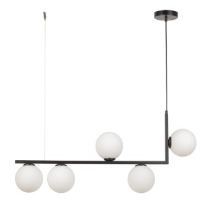 Lampa Wisząca Andy 5 Zwis Czarny Sigma 33611