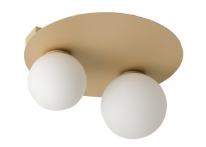 Plafon Argon 2 Koło Złoty Beż Plafon Sigma 33268