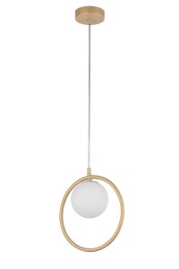 Lampa Wisząca Aqua 1 Lampa Wisząca Złoty Beż Sigma 33409