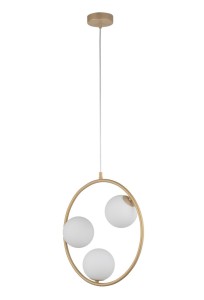 Lampa Wisząca Aqua 3 Lampa Wisząca Złoty Beż Sigma 33415