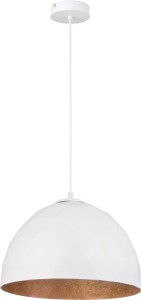 Lampa Wisząca Diament M Biały Miedziany Lampa Wisząca Sigma 31374