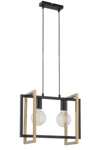 Lampa Wisząca Eden 2 Lampa Wisząca Czarny Złoty Sigma 32232