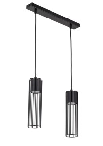 Lampa Wisząca Fobia 2 Lampa Wisząca Prosty Czarny Sigma 33450