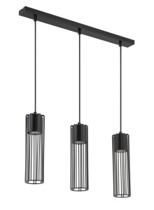 Lampa Wisząca Fobia 3 Lampa Wisząca Prosty Czarny Sigma 33453