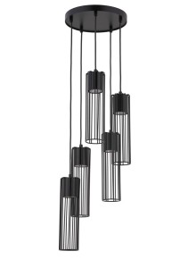 Lampa Wisząca Fobia 5 Lampa Wisząca Koło Czarny Sigma 33459