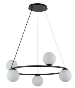Lampa Wisząca Gama Koło 5 Czarny Lampa Wisząca Sigma 33383