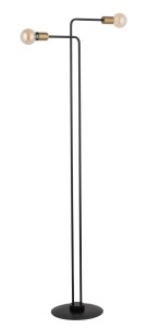 Gino Lampa Podłogowa Czarny Złoty Sigma 50314