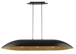 Lampa Wisząca Gondola L Czarny Złoty Sigma 40632