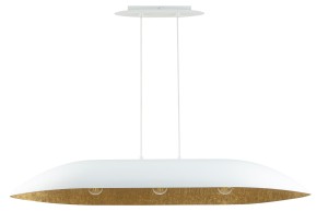 Lampa Wisząca Gondola L Biały Złoty Sigma 40636