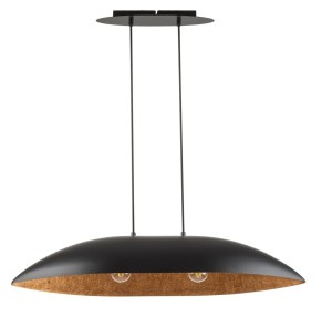 Lampa Wisząca Gondola M Czarny Miedziany Sigma 40635