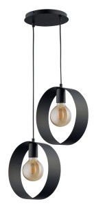 Lampa Wisząca Happy 2 Czarny Lampa Wisząca Sigma 32281