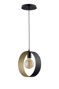 Lampa Wisząca Happy 1 Czarny Złoty Lampa Wisząca Sigma 32283