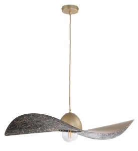 Lampa Wisząca Kapello L Złoty Czarny Nakrapiany ? 76Cm Lampa Wisząca Sigma 32342