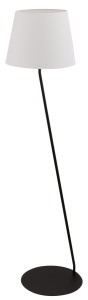Lampa Podłogowa Lizbona Czarny Biały Sigma 50230