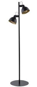 Mars Lampa Podłogowa Czarny Złoty Sigma 50266