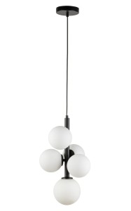 Lampa Wisząca Perla 5 Zwis Czarny Sigma 33488