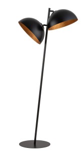 Lampa Podłogowa Czarny Miedziany Sigma 50336