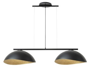 Lampa Wisząca Solar 2 M Czarny Klosz Czarno-Złoty Sigma 40577