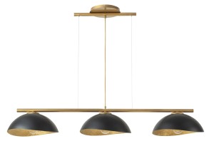 Lampa Wisząca Solar 3 S Złoty Klosz Czarno-Złoty Sigma 40573