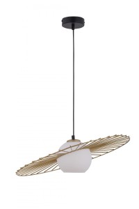 Lampa Wisząca Sol 1 Czarny_ Złoty Lampa Wisząca Sigma 32037