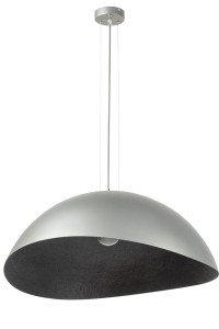 Lampa Wisząca Solaris L Zwis Srebrny Czarny Sigma 40630
