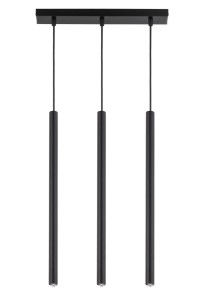 Lampa Wisząca Sopel 3 Prosty Czarny Lampa Wisząca Sigma 33401