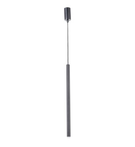 Lampa Wisząca Sopel 1 Prosty Czarny Przewód Czarny Lampa Wisząca Sigma 33149