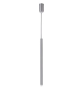 Lampa Wisząca Sopel 1 Prosty Srebrny Przewód Antracyt Lampa Wisząca Sigma 33148