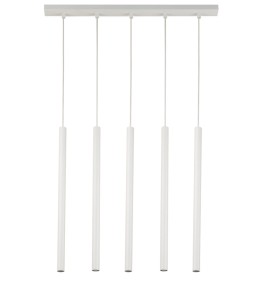 Lampa Wisząca Sopel 5 Prosty Biały Sigma 33616