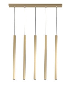 Lampa Wisząca Sopel 5 Prosty Złoty Sigma 33617