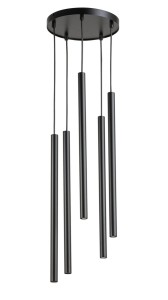 Lampa Wisząca Sopel 5 Koło Czarny Sigma 33625