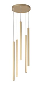 Lampa Wisząca Sopel 5 Koło Złoty Sigma 33627