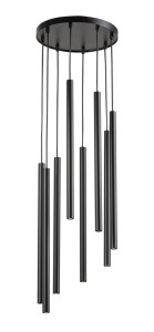 Lampa Wisząca Sopel 8 Koło Czarny Sigma 33628