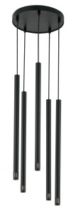 Lampa Wisząca Sopel Laser 5 Czarny Lampa Wisząca Sigma 33228