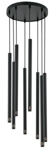 Lampa Wisząca Sopel Laser 8 Czarny Lampa Wisząca Sigma 33231