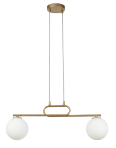 Lampa Wisząca Tes 2 Zwis Złoty Sigma 33632