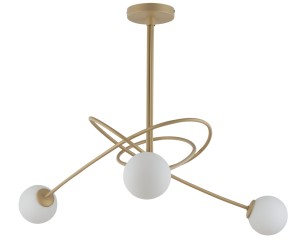 Żyrandol Velvet 3 Złoty Beż Sigma 33356