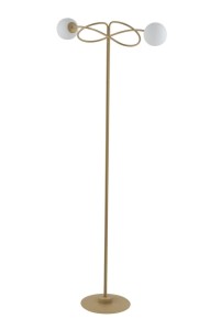 Lampa Podłogowa Velvet Złoty Beż Sigma 50304