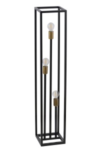 Lampa Podłogowa Vigo Czarny Złoty Sigma 50249