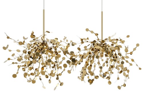 MOOSEE Lampa wisząca MONETE złota - metal