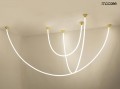 MOOSEE lampa wisząca LASSO 1000 Smart złota