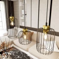 Lampa wisząca Emibi VANDER 3 BL GOLD