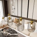 Lampa wisząca Emibi VANDER 6 BL GOLD