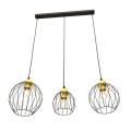 Lampa wisząca Emibig NANDO 3 BL GOLD 1368/3