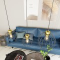 Lampa wisząca Emibig NANDO 3 BL GOLD 1368/3
